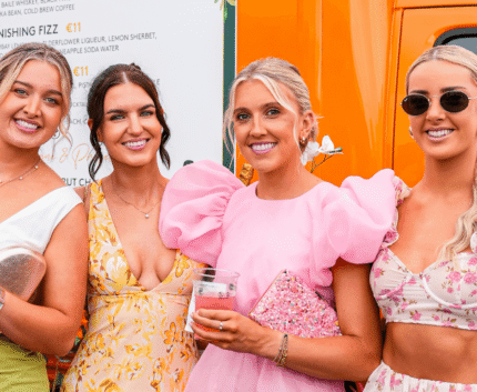 Four beautiful women in a wonderful mood