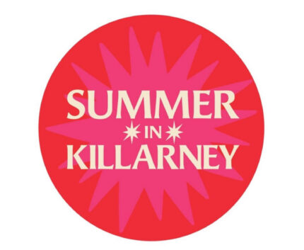 Vibrant Summer in Killarney logo with red and pink starburst design.